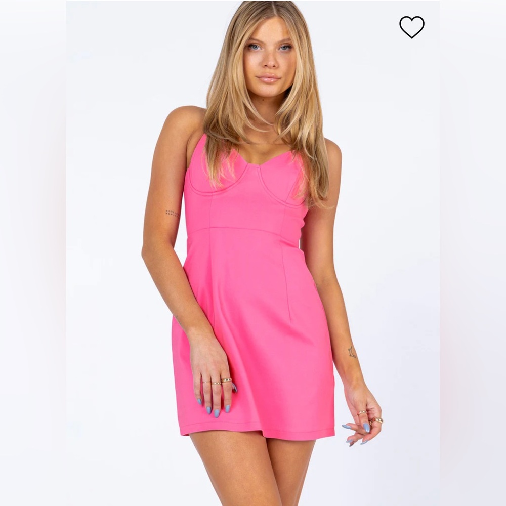 Princess Polly Pink Novella Mini Dress